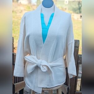 Victoria's Secret Luxe Candlelight Creme Knit Wrap Sweater XL/XXL NWT